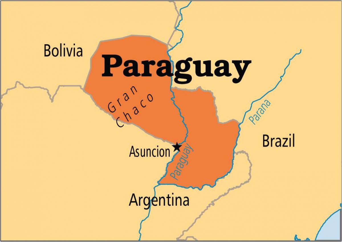 hovedstaden i Paraguay kart