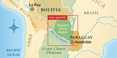 Kart over rio Paraguay