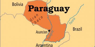 Hovedstaden i Paraguay kart